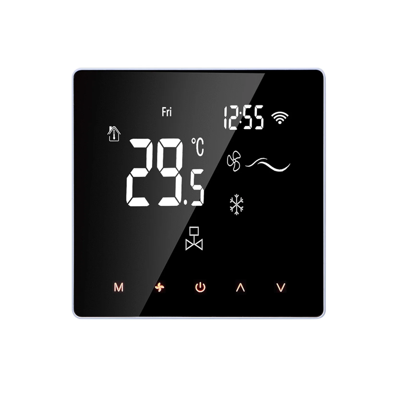 ME81F Panel Touch Screen Air Conditioner Thermostat  Room Thermostat with Weekly Programmable