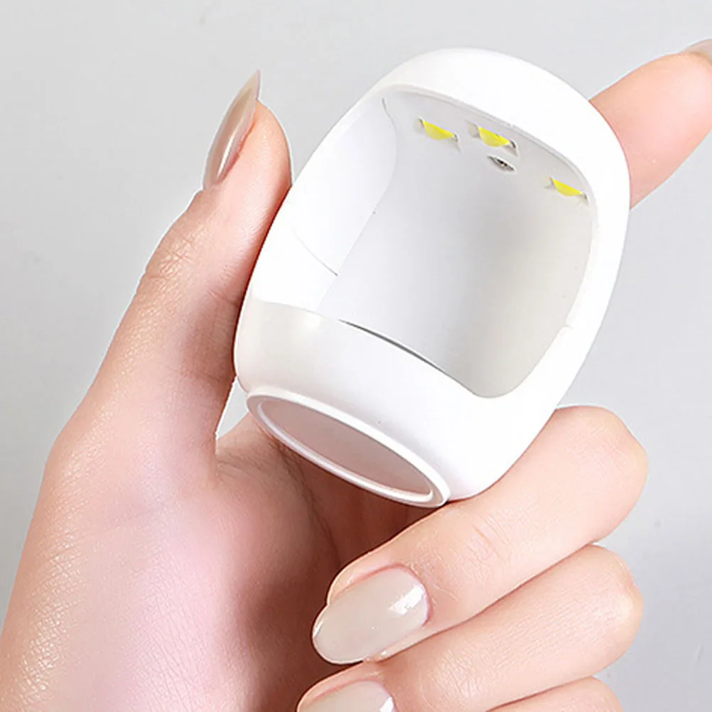 1 conjunto de lâmpada led para manicure, luz de secagem rápida, ferramenta de arte, pequeno secador de esmalte, cola reutilizável, lâmpada de cozimento, salão de beleza, uso doméstico