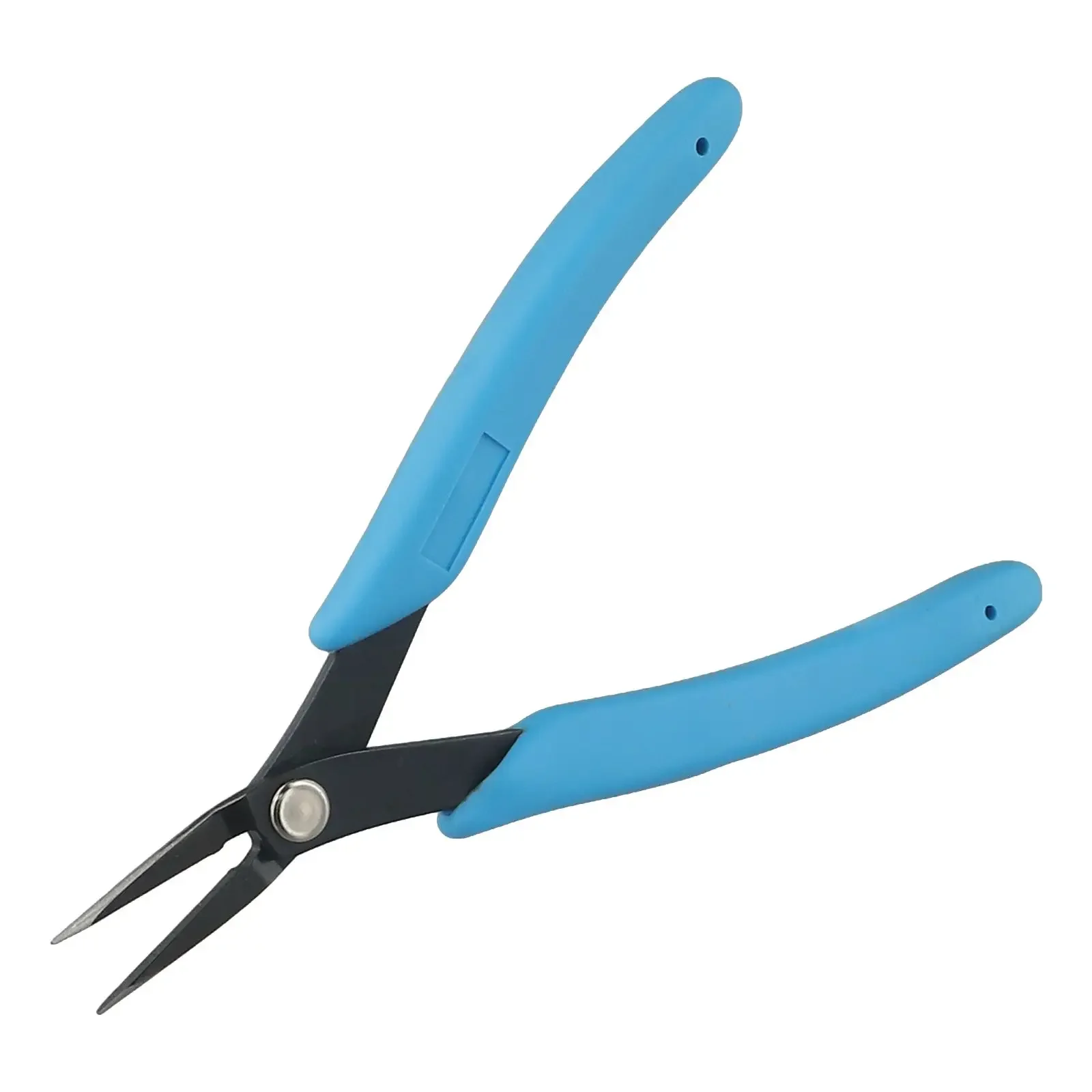 Needle Nose Pliers 5.7'' High Carbon Steel Tweezer Nose Pliers With Smooth Jaws Comfort Grip Handles For Jewelry Making