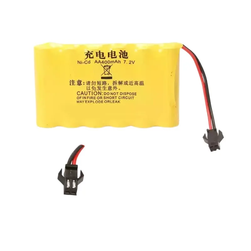 2PCS 7.2V 400mah rechargeable battery pack plug, toy battery pack sm interface