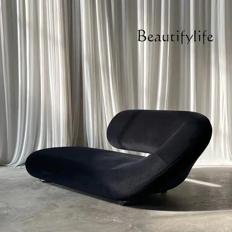 Y Classic Design Curved Sofa Reception Lounge Living Room Light Luxury Fashion Backrest Leisure Sofa Chair