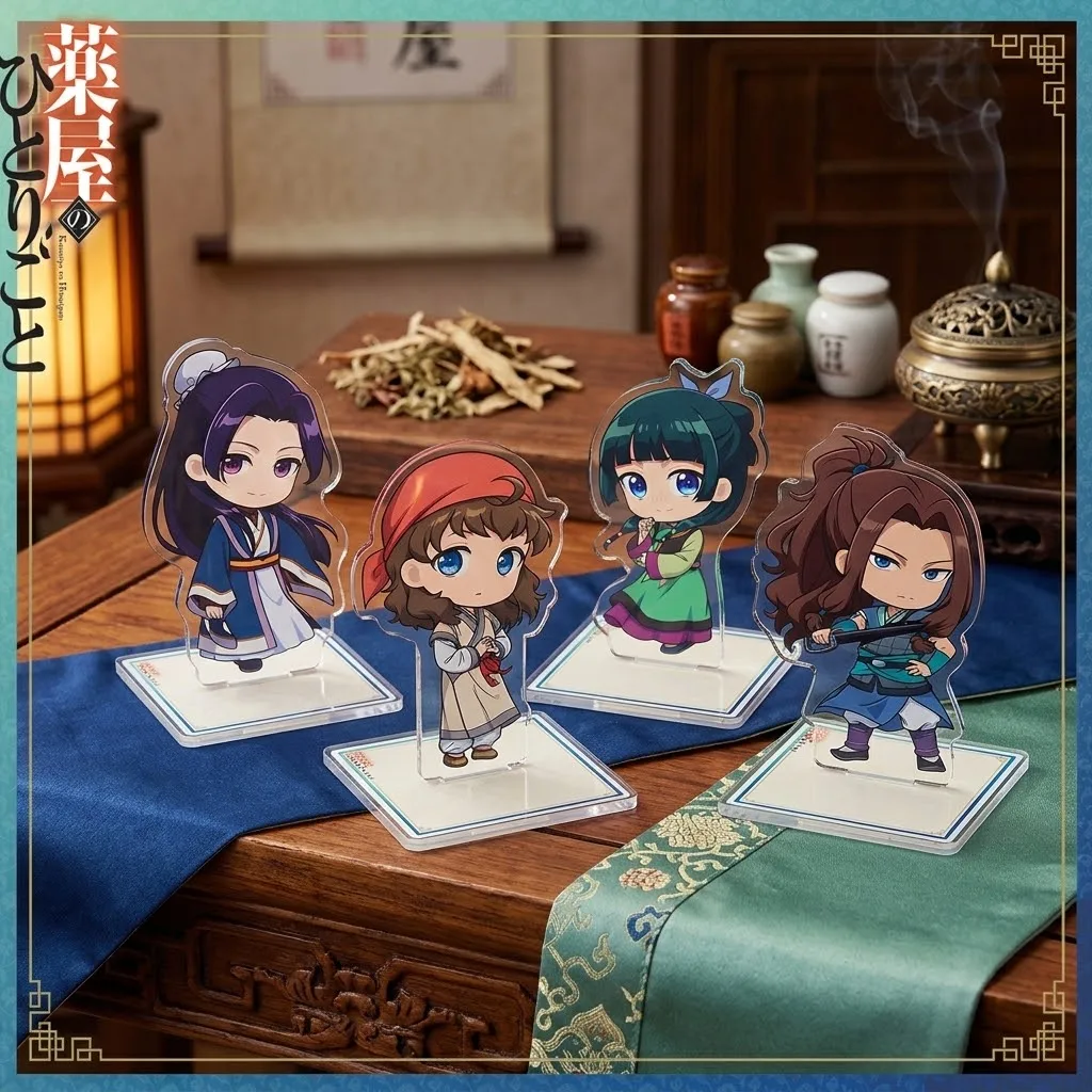 Q The Apothecary Diaries Acrylic Stand Keychain,Exquisite High Quality Sandwich Double‑sided Printe Anime Figure Desk Ornament