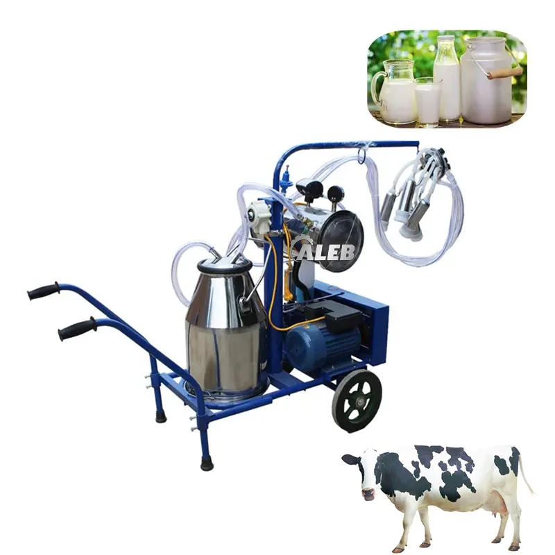 

high speed adjustable cow milking machine/trolley type cow sheep goat milking machine/pump milk machine for dairy farm