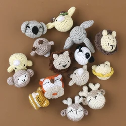 Lovely Chewable Beads Animal Crochet Beads Knitting Beads Lightweight Suiatble for Pacifier Clip  Projects Bracelets