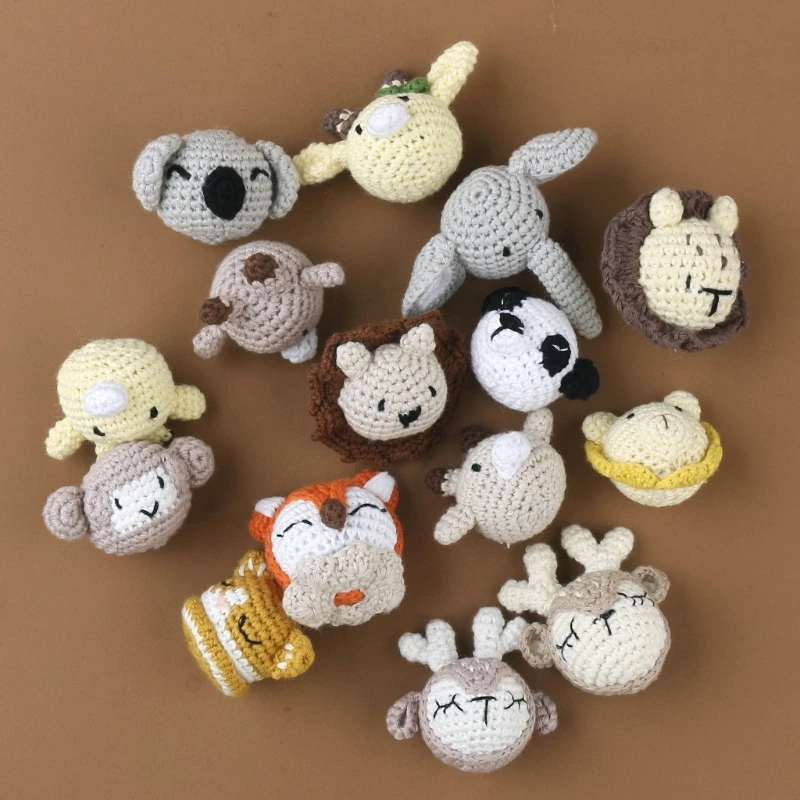 Lovely Chewable Beads Animal Crochet Beads Knitting Beads Lightweight Suiatble for Pacifier Clip  Projects Bracelets
