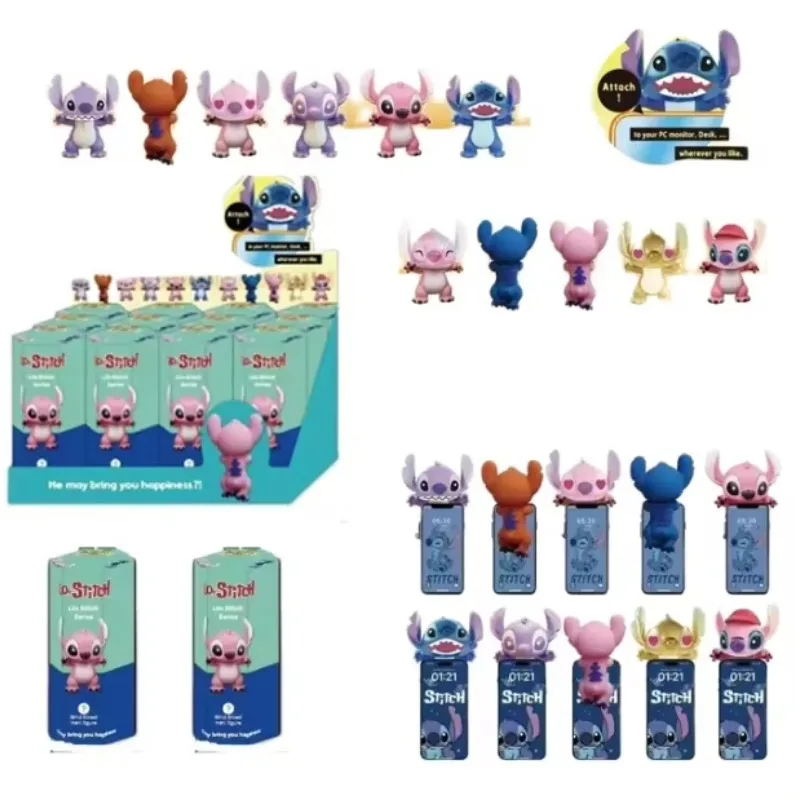 12Pcs/Set Stitch Sonny Angel Surprise Party Angel Cute Anime Figures Christmas Model Doll Gifts Kids Toys