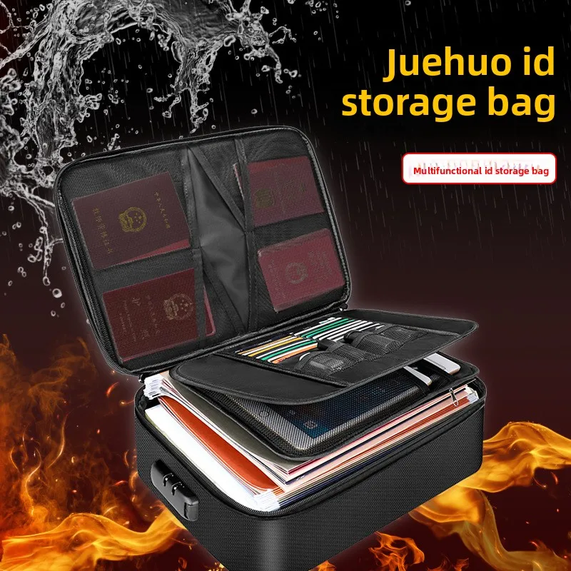 

Hot-selling Fireproof Bag Valuable Data File Storage Box Waterproof Flame Retardant Fireproof Document Bag