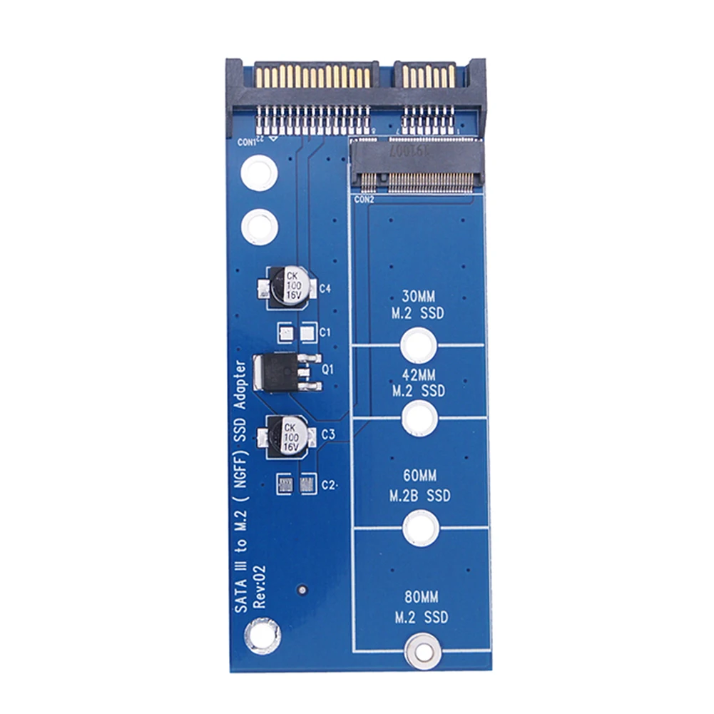 M.2 SSD Adapter SATA3 6G Card Hard Disk Card Reader 2.5 Inch M.2 NGFF Converter M2 To SATA Adapter for 2230-2280 M.2 SATA SSD