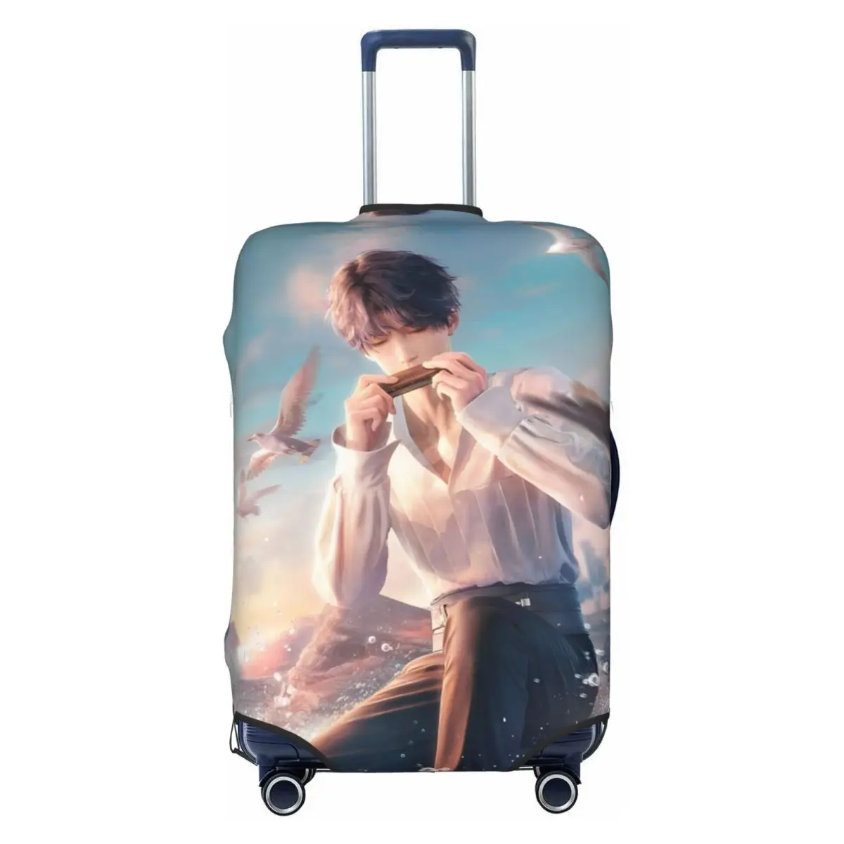 

Sylus Girl Dinner Zayne Love Deepspace Suitcase Cover Cruise Trip Protector Vacation Elastic Luggage Accesories
