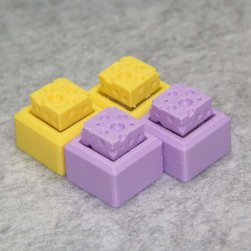 Cheese Mini Keyboard Keycaps 1-Key Single Key Copy Paste Enter Custom Mechanical Keyboard Usb Wired Color Light Keyboard Game