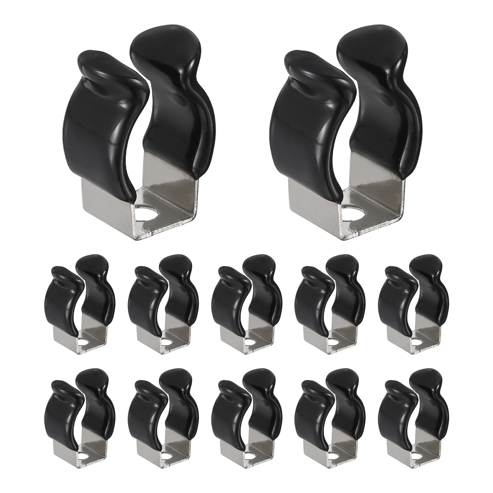 2-12Pcs T5 T8 T12 U Clips Holder Bracket 304 Stainless Steel LED Fluorescent Tube Clip Lamp Support Pipe Clamps for Light Bulb