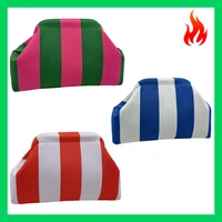 Knitted Striped Handbag Summer Beach Clutch Bags for Women Crochet Handbags Purses Knitting Dumpling Ruched Cosmetics Storage - Image 2