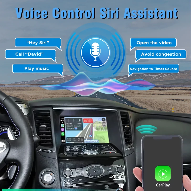 Carplay sans fil pour QX60 Q70 QX70 Android Auto Module Carplay Interface multimédia lecteur Radio Navigation