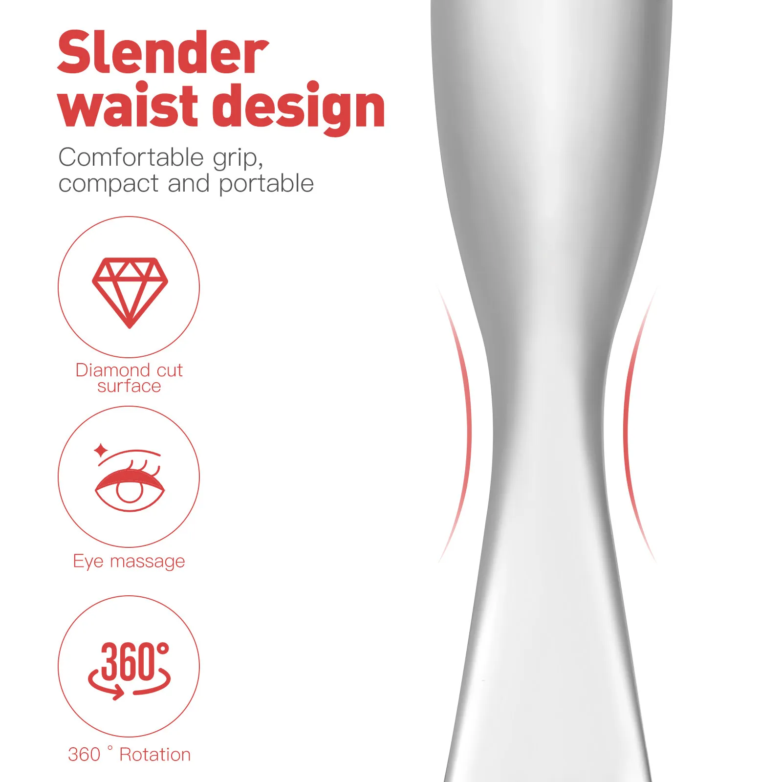 

1pc Cream Sticks Skin Care Device Zinc Alloy Portable Eye Massage Tool For Anti Wrinkle Skin Care Device Beauty Roller