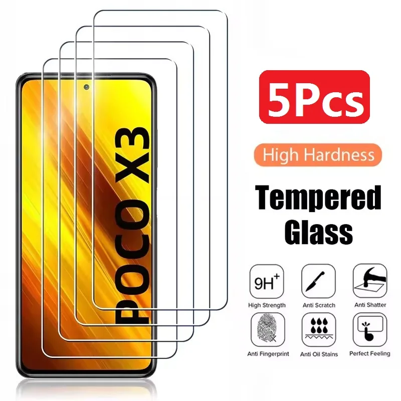 5Pcs Hd Tempered Gl… - image