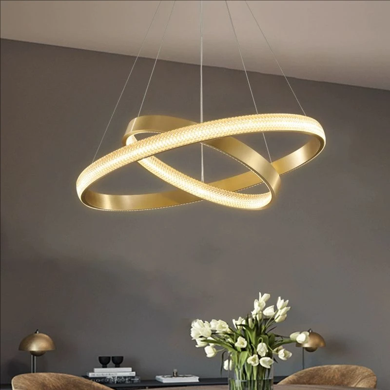 Living room pendant light, bedroom dining room, high-end exhibition hall, high rise villa, light luxury lobby pendant light