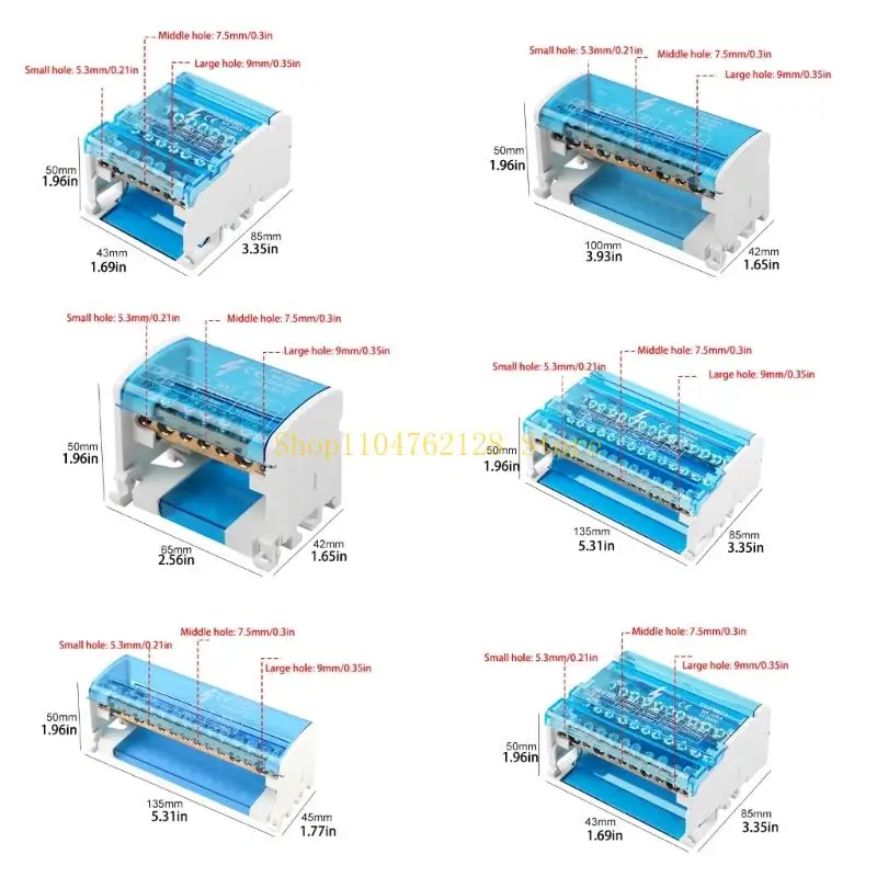Control Cabinet Power Distribution Block with Clear Cover best sale