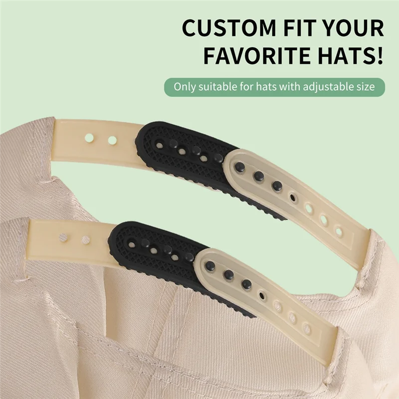 【Hot Selling】2Pack Hat Extender, 3D Printed Hat Size Extension Accessories, Holes Adjustable Cap Half Size Extender
