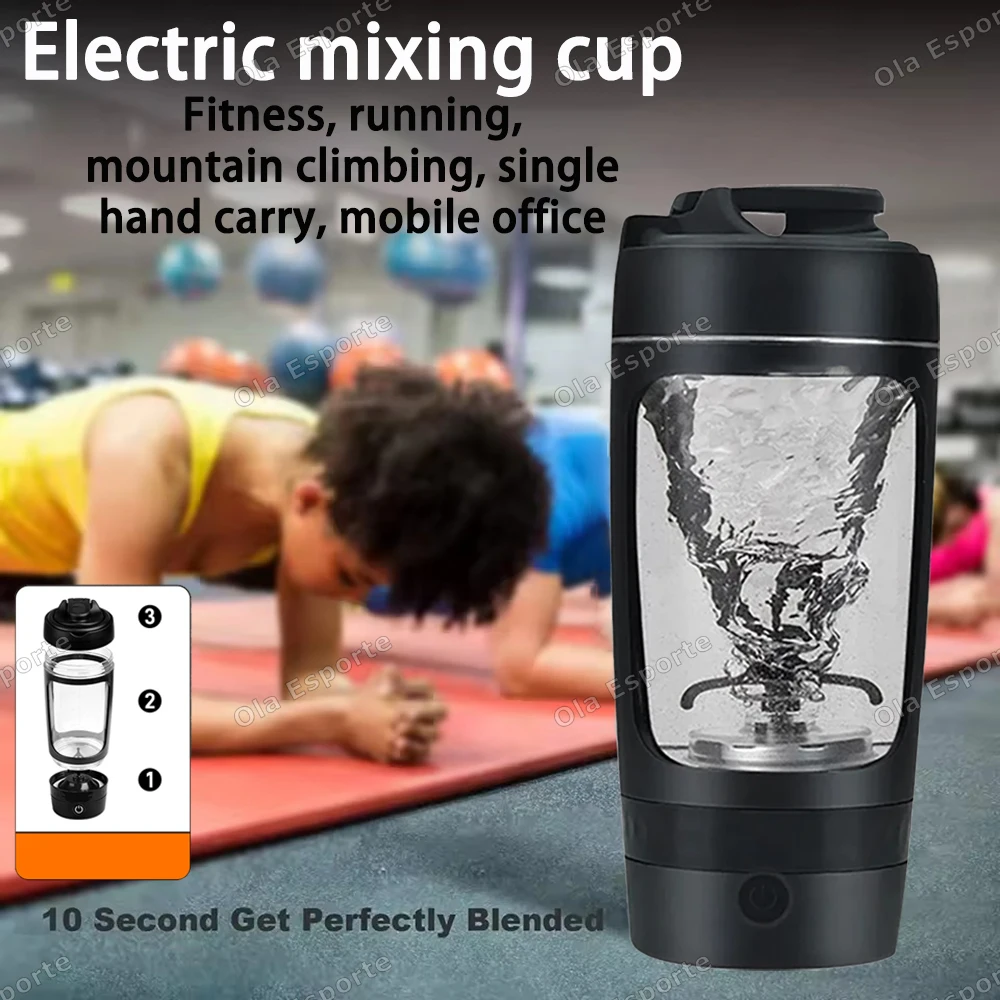 

Электрическая автоматическая чашка для смешивания 630 мл, портативный шейкер для сывороточного белка, полностью автоматическая чашка для перемешивания на батарейках для фитнеса