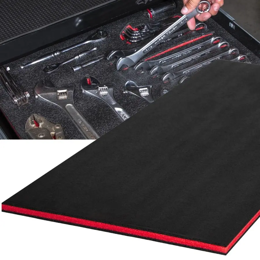 

Пенопластовый ящик для инструментов, 1 шт. 48x24x1 дюймов, пенопластовые вставки для ящиков для ящиков для инструментов, полиэтиленовые листы для хранения твердого футляра, вставка для теней для инструментов,