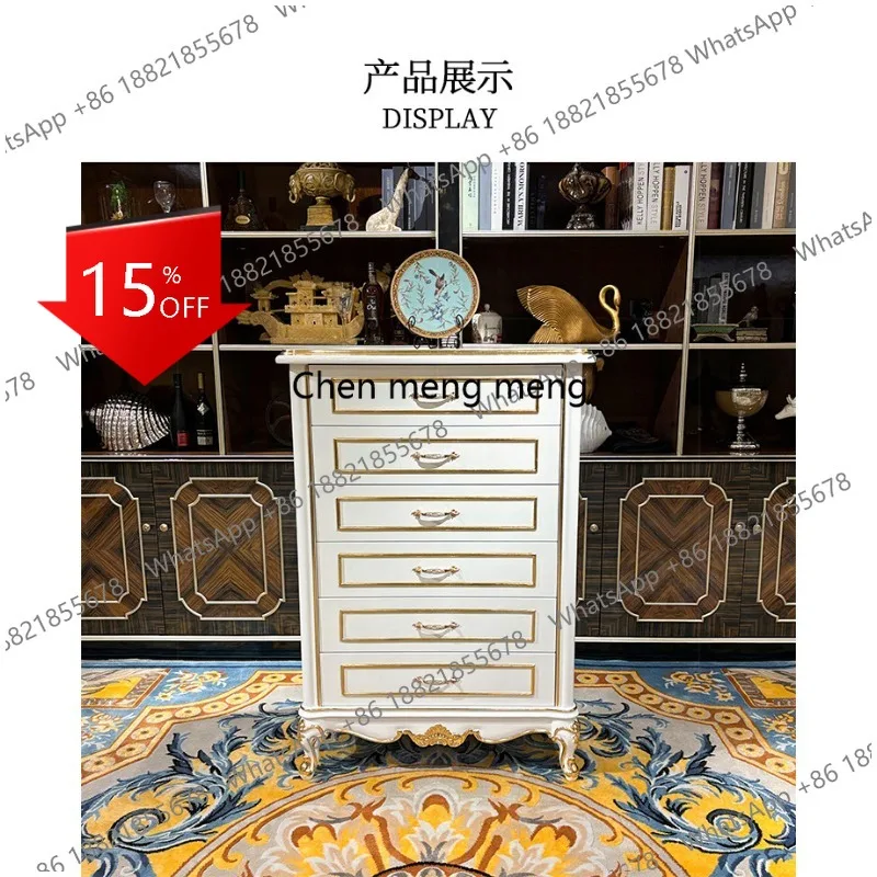 

M78 French luxury six-chest of drawers European solid wood bedroom living room storage cabinet