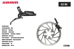 SRAM G2 RE Hydraulic BRAKE Front AND Rear braking solution for trail ready E-MTBs, capable of handling the higher average speeds