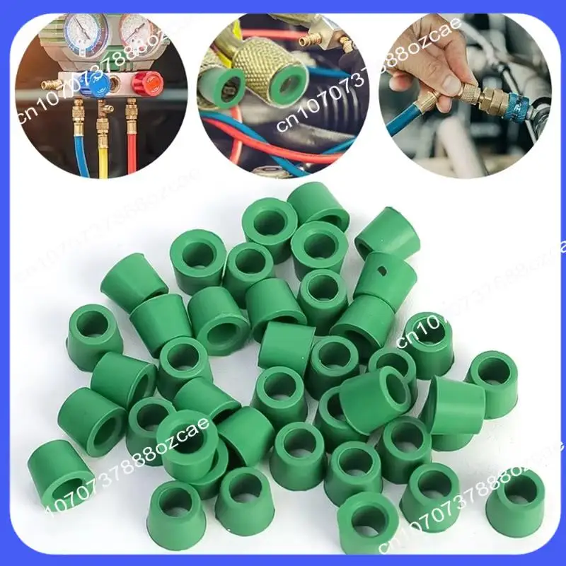 A26P ปะเก็นยางเครื่องปรับอากาศ 1/4 ''สายชาร์จวาล์วปะเก็นซ่อมซีลชุดอุปกรณ์เสริม