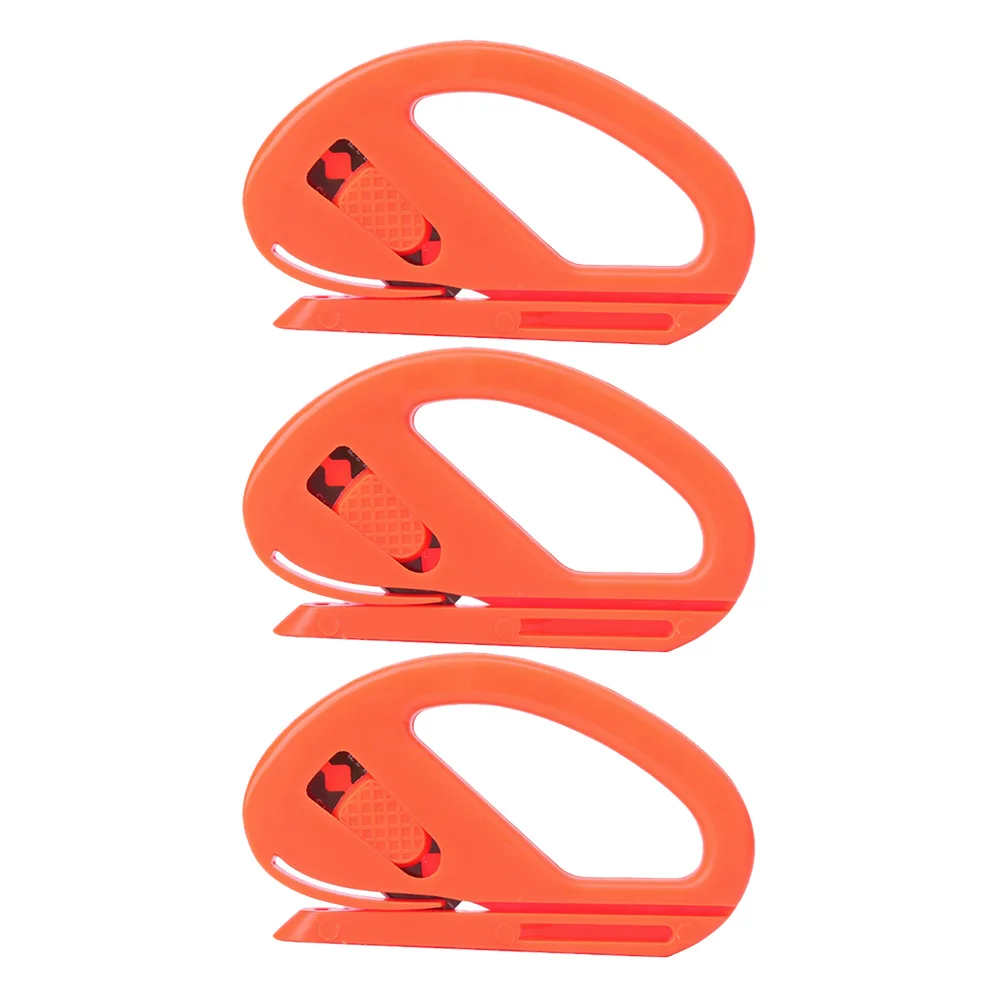 3Pcs Film Wrap Paper Cutter Compact Lightweight Safety Cutter for DIY Vinyl Wrapping Butcher Paper and Letter Opening Tasks