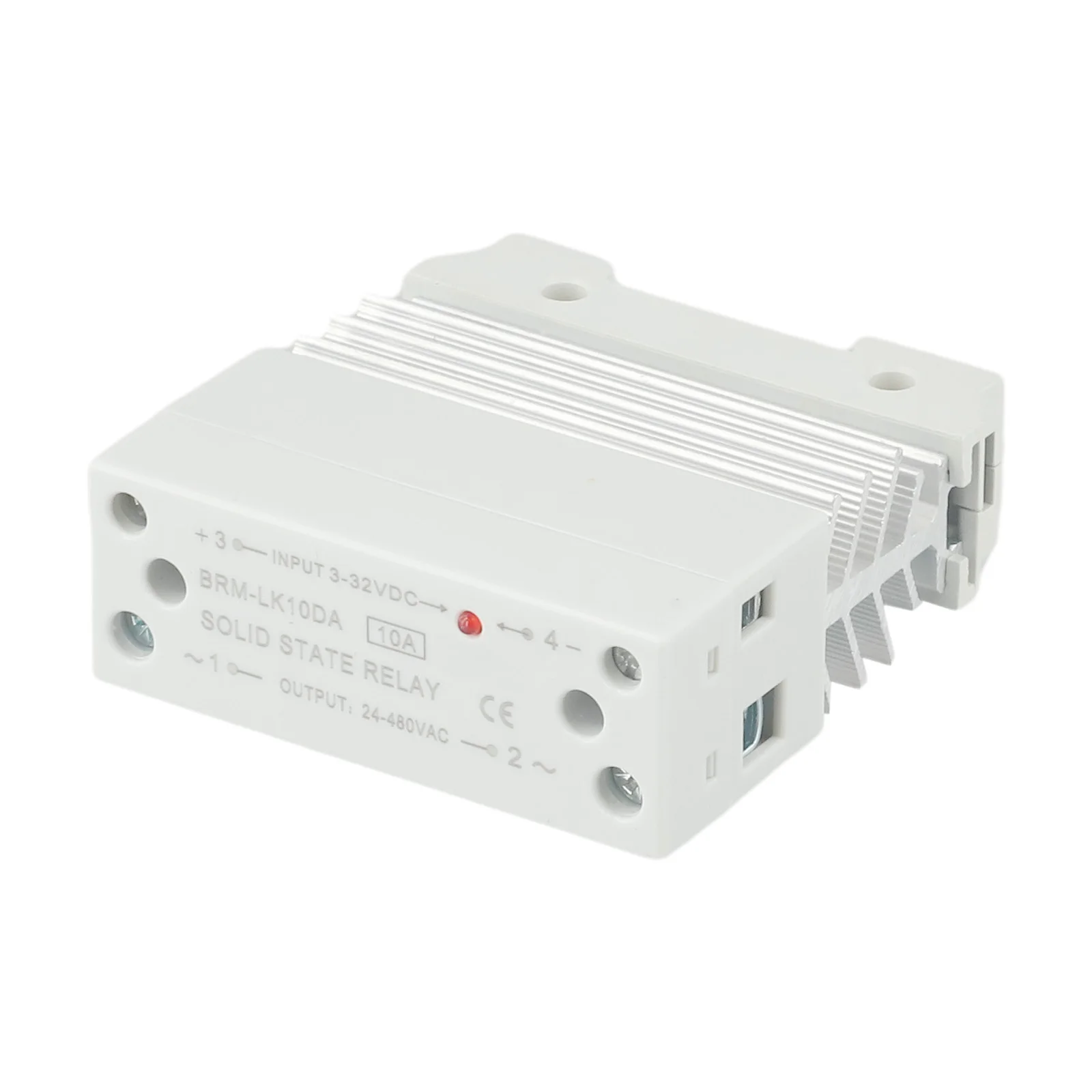 BRM-LK10DA Integrated Rail Solid State Relay 10A DC Control AC Single Phase Small SSRmodule 3-32VDC Electrical Equipment