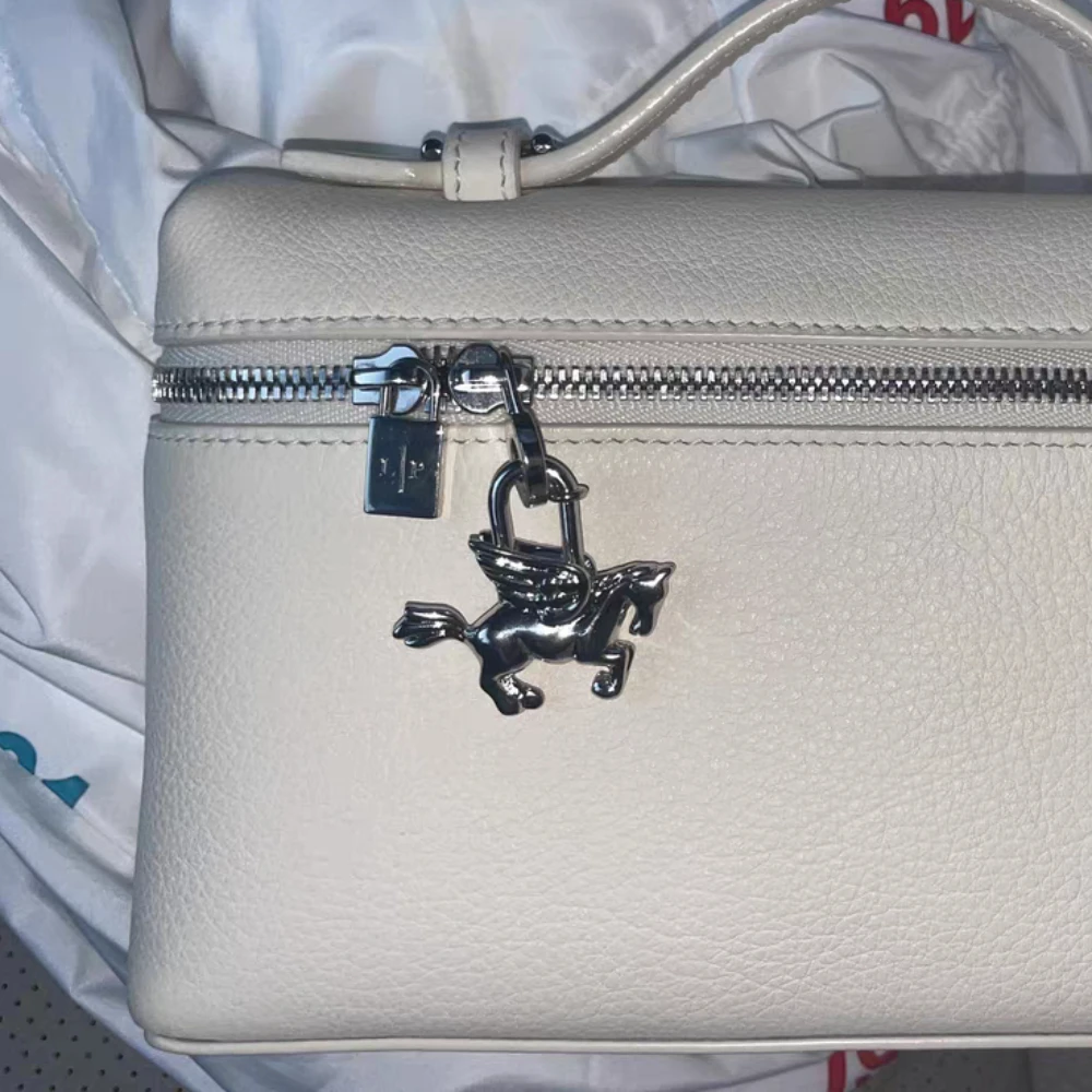 Luxury Bag Pendant For Birkin Kelly Bag Pegasus Lock Charm All-steel Animal Metal Lock Bag Pendant High-end Charm Necklace