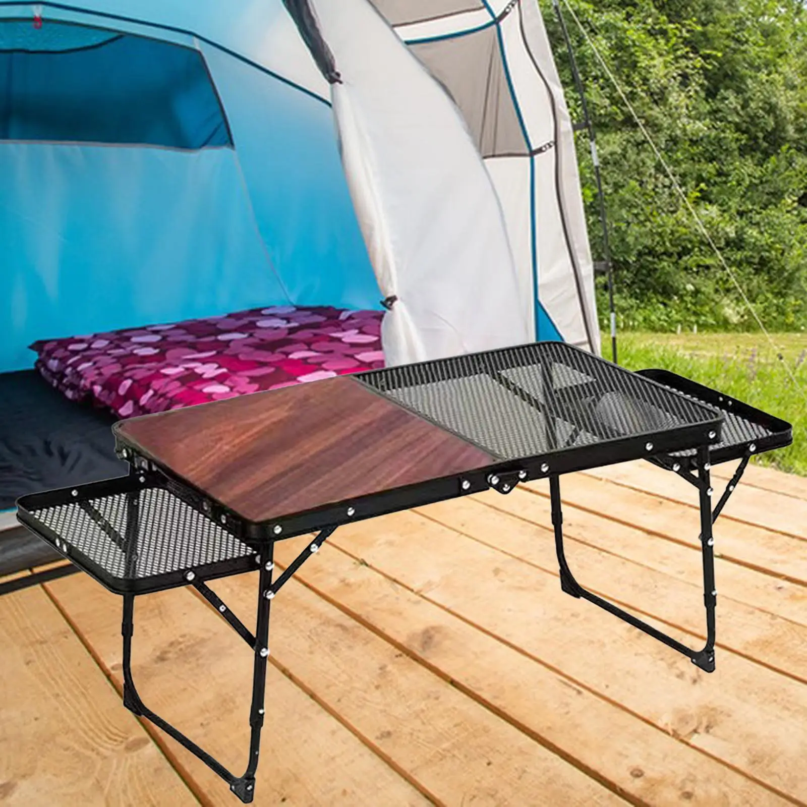 

Folding Grill Table Lightweight Camping Table for RV Outdoor Indoor Camping