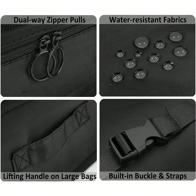 9 шт., дорожные сумки-органайзеры, упаковочные кубики для чемодана, портативный складной шкаф, багажная одежда, цифровые сумки для хранения обуви для макияжа