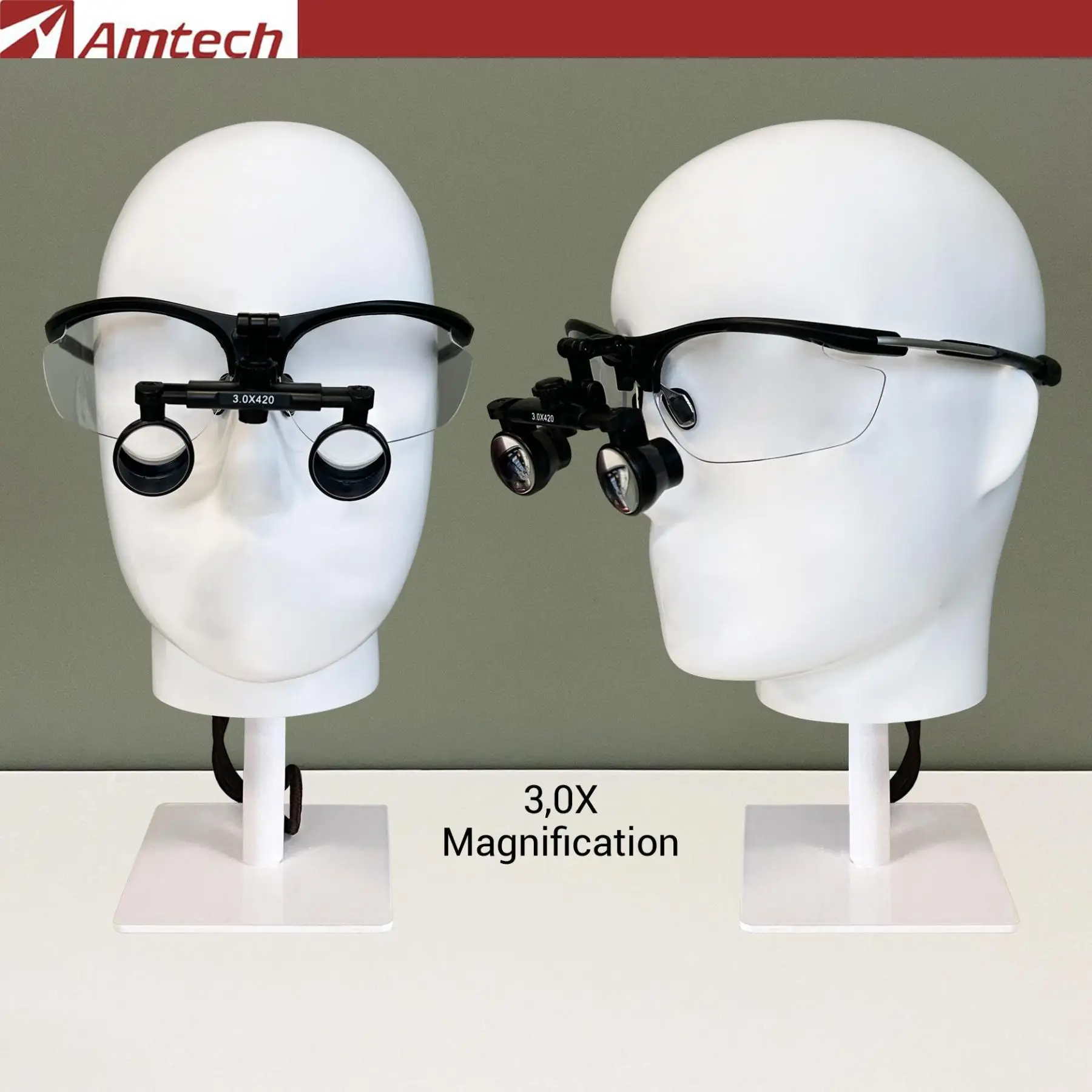 Amtech - Mini Galilean Dental Loupes - 3.0x Magnification