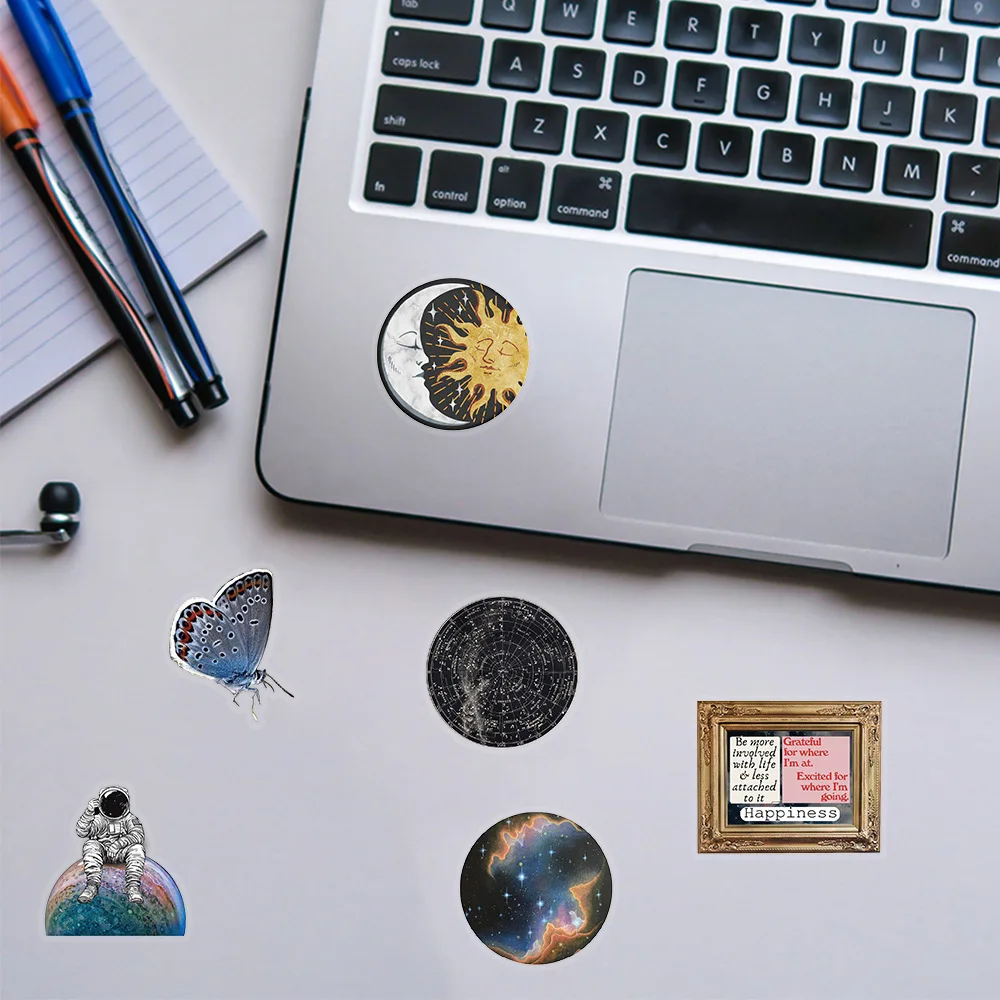 50PCS Space Space Graffiti Stickers DIY Diary Phone Case Handmade Scrapbook Aesthetic Stickers image 2