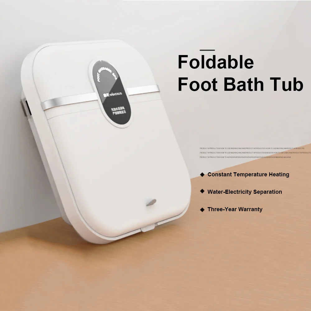 

Folding Massage Foot Bathing Bucket Heated Thermostatic Bubble Automatic Foot Washing Basin Household Electric Massage Foot Bath