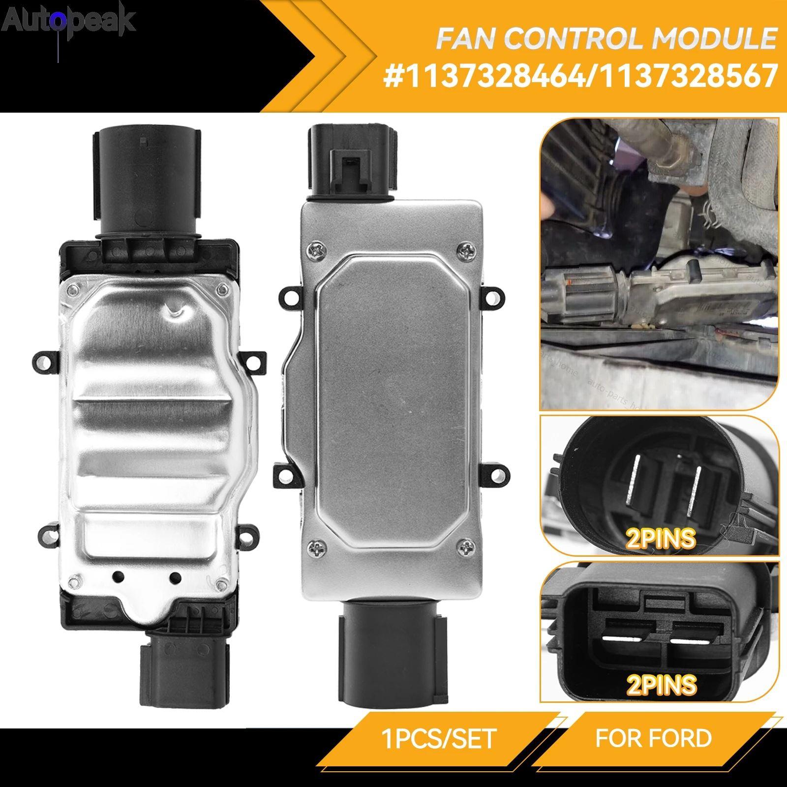 Engine Cooling Fan Control Module Relay Radiator Unit Fits For FORD FOCUS KUGA C-Max VOLVO V40 MAZDA 3 5 1137328464 1137328567