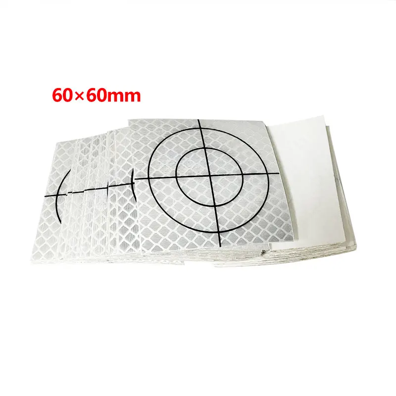 100pcs Reflector Sheet 100pcs Reflective Tape Target for TRIMBLE SOUTH surveying Total Station20 30 40 50 60 MM