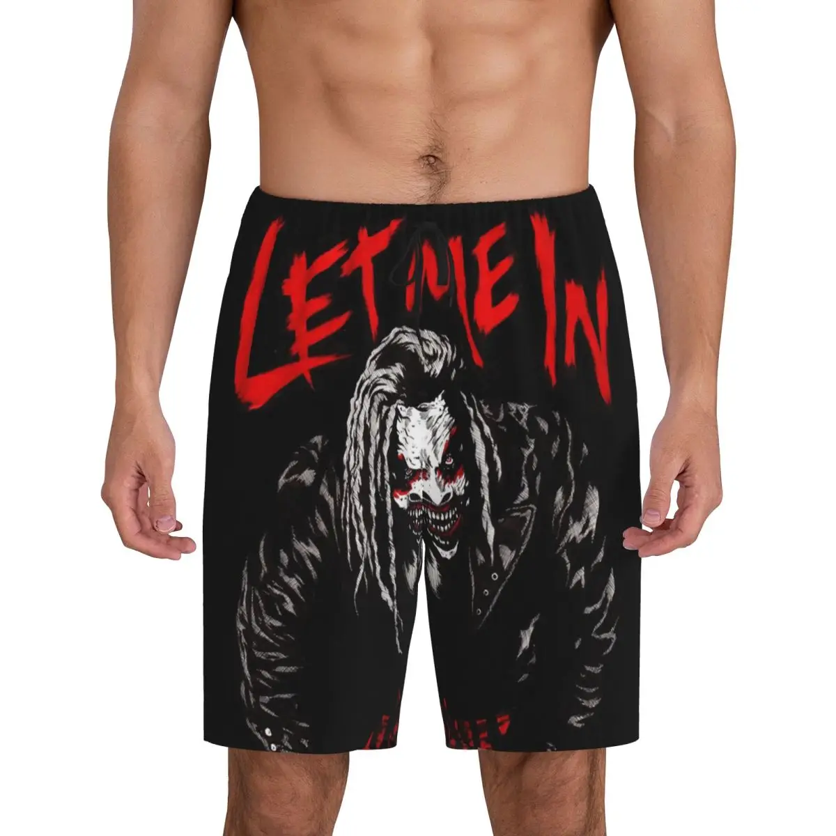 

Custom Bray Wyatt Vintage The Fiend Comics Short Pajama Pants Men Sleepwear Sleep Lounge Bottom Shorts Sleeping Pants