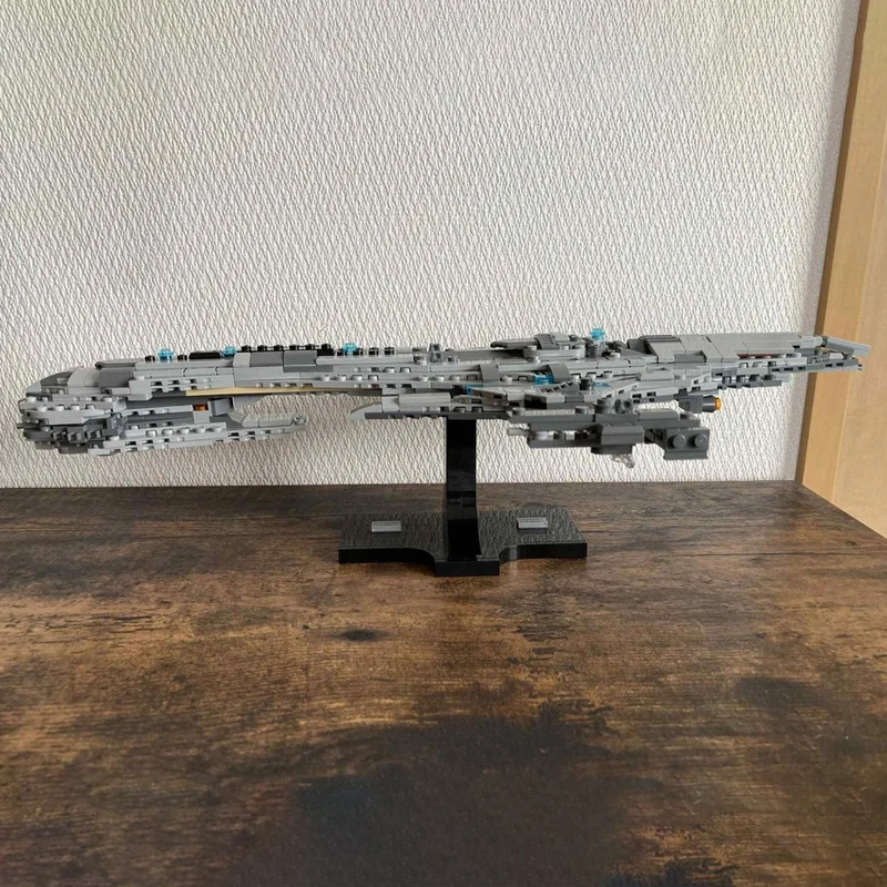 Novo 486 pçs moc halo sombra de intenta nave espacial de halo blocos de construção modelo midi-escala estrelaship conjunto brinquedos crianças adultos presente