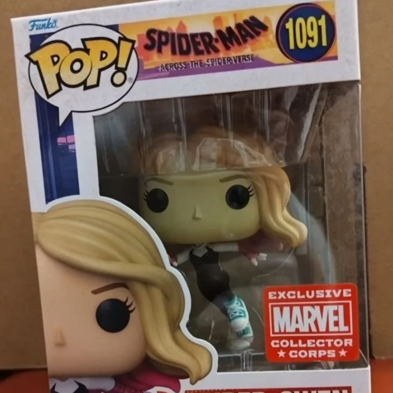 Marvel Spider-Man:into The SpiderVerse #1091 Figure Model Funko Pop Sculpture Doll Collect Souvenirs Gift Limited Edition Toy - Image 3