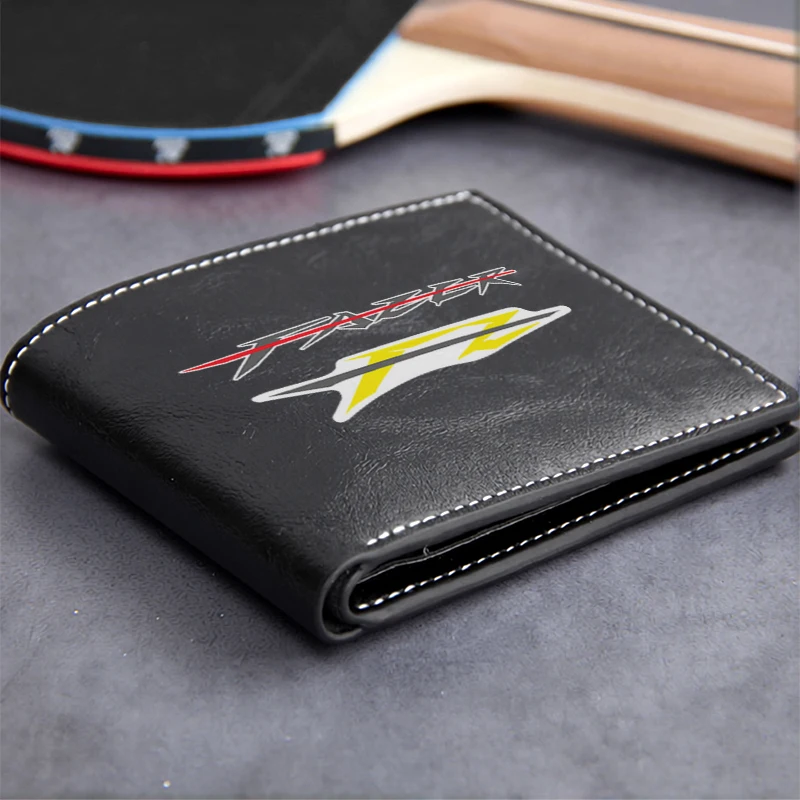 FASTER Logo Embossed PU Leather Wallet Men's Compact Business Style Durable Lightweight Design Premium Finish