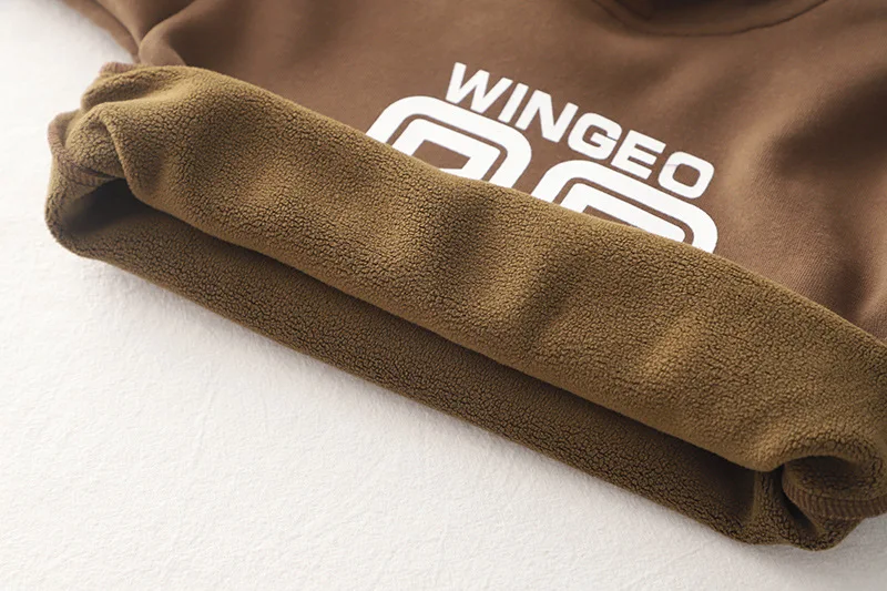 الأولاد ملابس سميكة مجموعات الشتاء 2024 الأطفال الدافئة المخملية سترة بلوزات معاطف السراويل 3 قطعة دعوى للطفل رياضية الاطفال وتتسابق #5