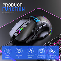 12000DPI Macro RGB Gaming Mouse 9 Programmable Keys Game Mouse RGB Light Max to 6 levels For pc mac gun PUBG Laptop