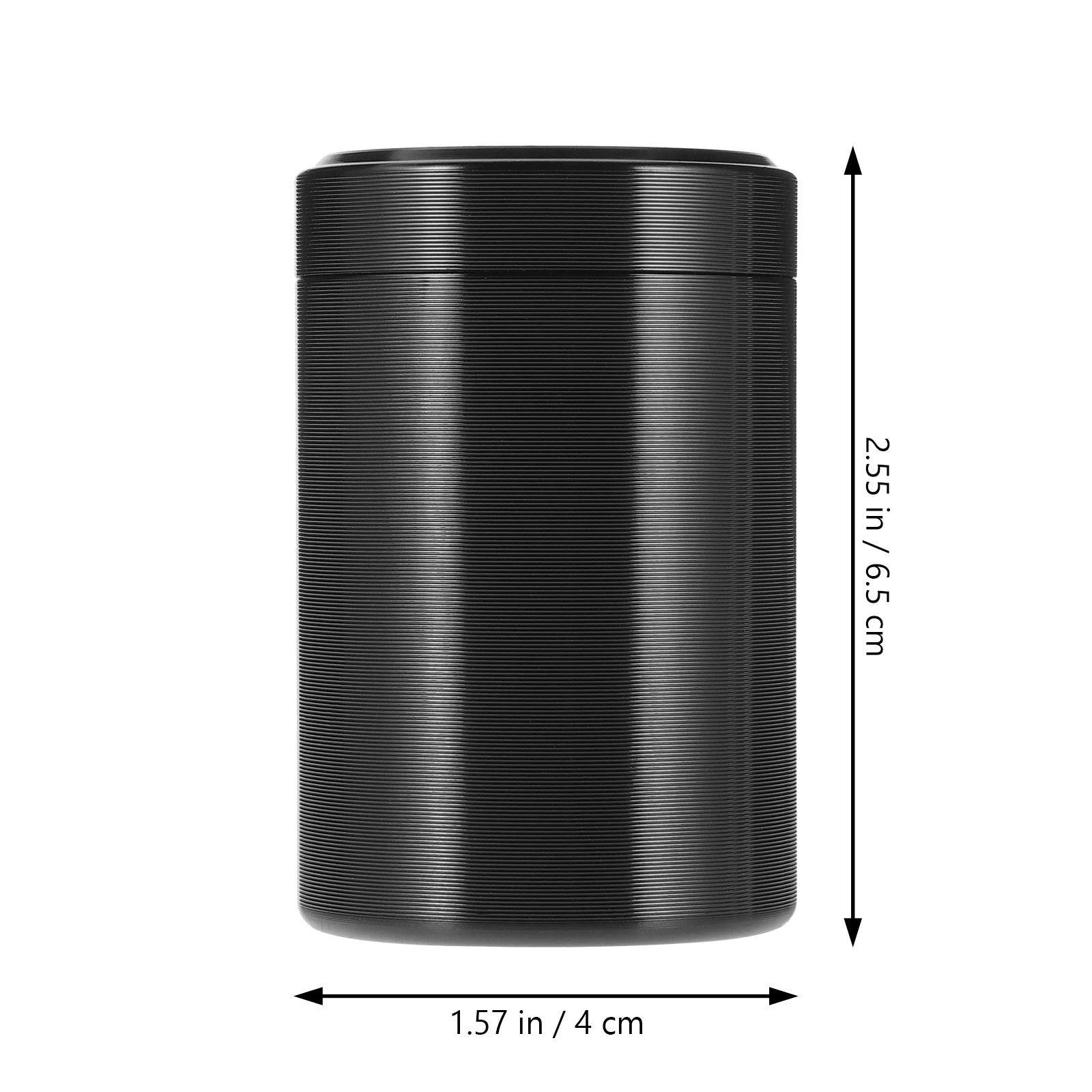 

2Pcs Titanium Alloy Tea Storage Canister Pocket Size Airtight Metal Tea Jar Multi-Function Food Container Storage Can