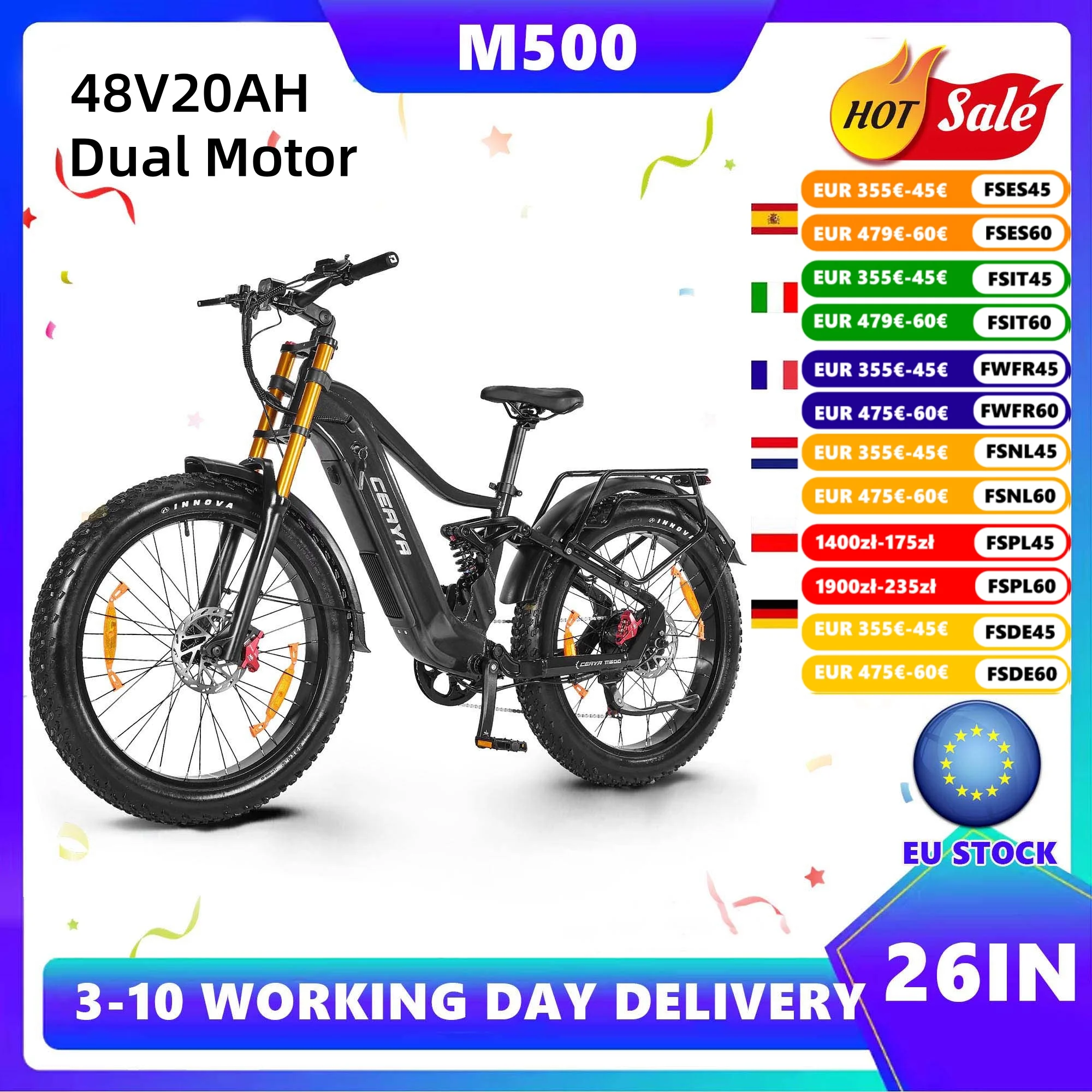 Drehmomentsensor Elektrofahrrad 48V 20AH LG Batterie Elektrofahrrad Hydraulische Bremsen, DNM DNM Hinterer Stoßdämpfer EBIKE Elektro-Mountainbike für Erwachsene Vorder- und Rücklichter + Bremslicht