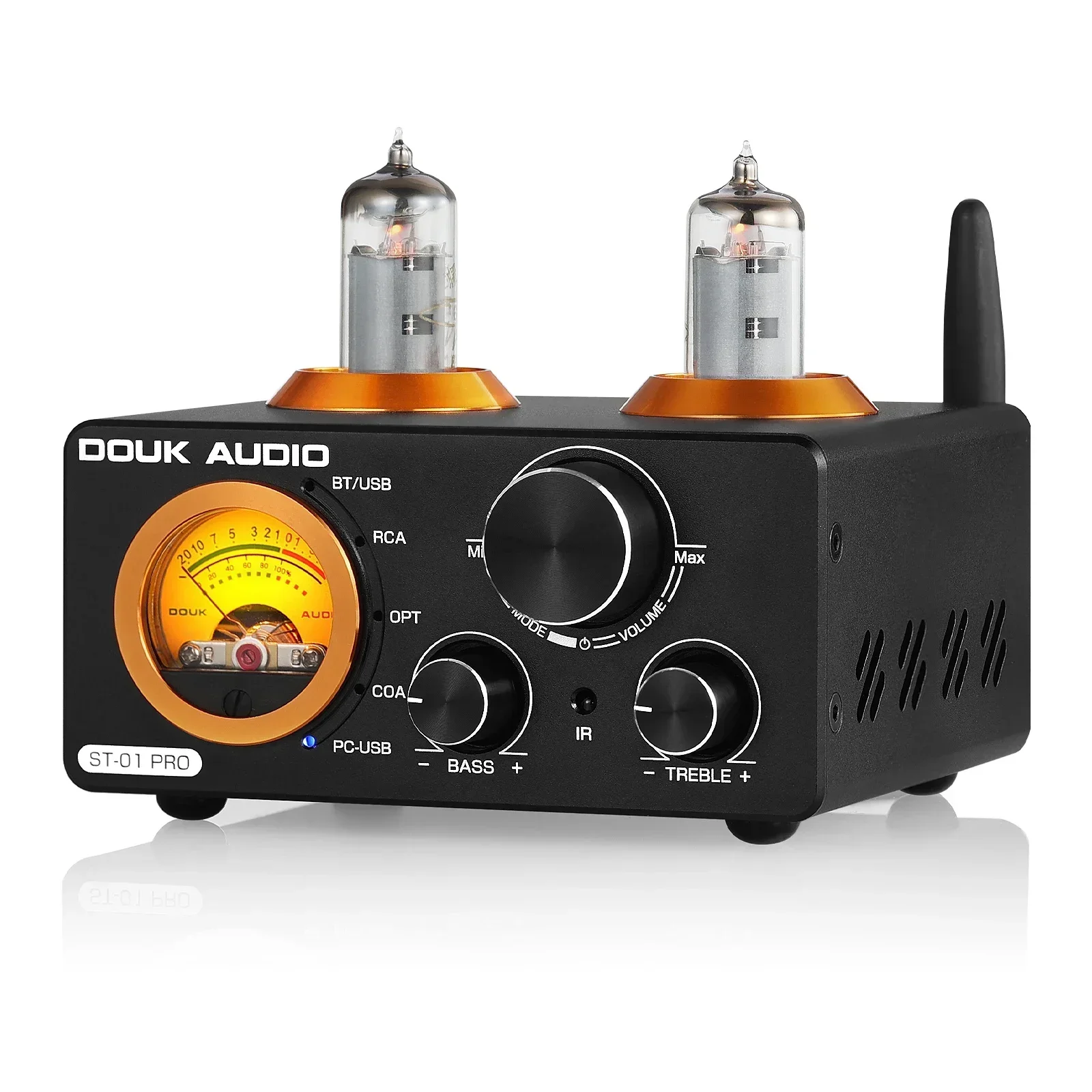 Douk Audio HiFi Wzmacniacz Lampowy Bluetooth 5.0 USB DAC Odbiornik Stereo COAX/OPT Domowy Wzmacniacz Cyfrowy Audio z WU Metrem 100W+100W — zdjęcie produktu 7