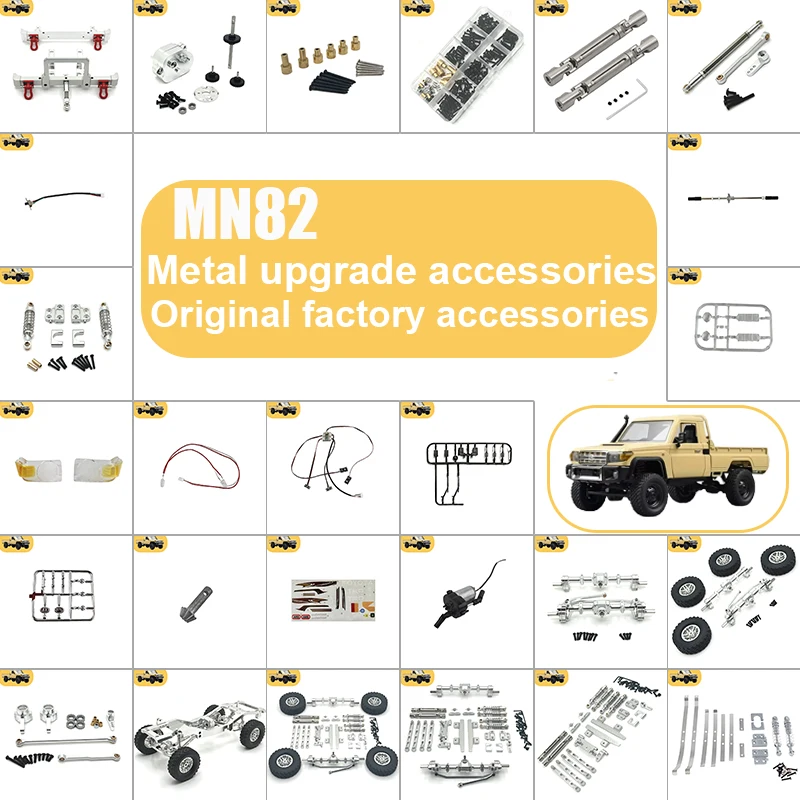 

MN MODEL MN 82S MN82 MN82Pro LC79 1: 12 Original Accessories: Wave Box Shock Absorber Axle Girder Lipo Battery Car Accessories