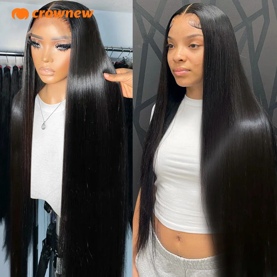 

100% Real Human Hair Wig Straight Lace Front Wigs Human Hair 13X4 Lace Frontal Human Hair Wig Glueless Pre Plucked Hd Lace Wig