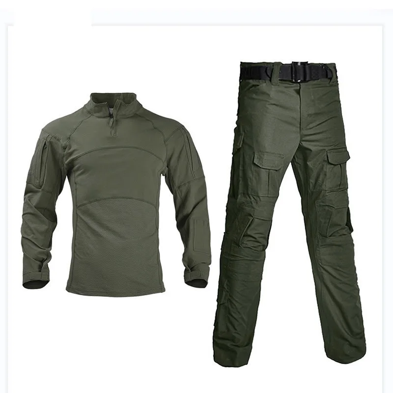 Military Man Camouflage Frog Suit Breathable Outdoor Tactical Sets Quick Dry Hunting Wear Male Combat Set for Extreme Survival view 4