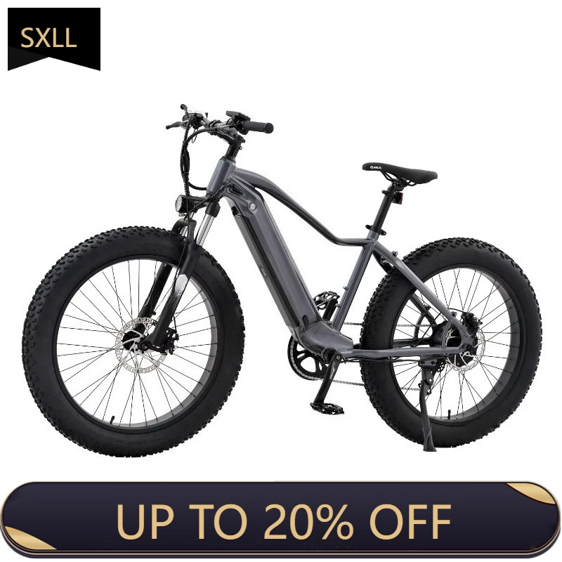

SXLL Hot-selling electric mountain bike 48V 13Ah lithium battery, brushless motor 500W 26-inch wide tire, disc brake, aluminum a